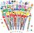 BESARME 48 Pack 6-in-1 Color Ballpoint Pens For Kids and Students | Cute Novelty Toppers, Smooth Writing, Retractable Design, Assorted Styles, Classroom Rewards, Party Favors