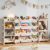 Large Kids Toy Storage Organizer – Toy Organizers and Storage with Stuffed Animal Storage, Solid Wood Toy Storage Shelf with 12 Plastic Bins, 4-Tier Bookshelf for Kids Room, Playroom, Bedroom, 59 inch