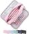 FAHZON Cute Pencil Case, 3 Large Compartments Pencil Pouch, Elastic Pen Slots&Mesh Pockets for Stationery, Pencil Bag for School Supplies with Zipper for Girls Boy Women Teens Adults-Pink