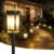 Solar Pathway Lights, 8 Pack Solar Powered Garden Lights Waterproof IP65, 3 Brightness Modes 10-40 LM Outdoor Light for Lawn Patio Walkway Driveway Decor Landscape Lighting (Warm White)