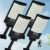 Solar Street Lights Outdoor, Waterproof Motion Sensor Solar Lights with Remote Control, 6500K Dusk to Dawn Parking Lot Flood Light for Outside Garage Yard, 4 Pack