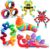 ASIOWELY 6 PCS Fidget Toys Bulk for Kids and Adults,Travel Toys for Boys Girls Sensory Anxiety Stress Calm Down Must Have,Treasure Classroom Small Prizes Birthday Gifts for Kids 5-7-8-12 Year Old