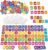 Laffunz Magnetic Letter Tiles Toddler Abc Alphabet Fridge Magnets Alphabet Learning Toys Phonics Manipulatives Spelling Reading Games Phonemic Awareness Sentence Building for Kids Homeschool Classroom