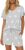 Ekouaer Pajamas Set Women Casual Ruffle Sleeves Soft Comfy Loungewear Set with Pockets