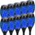 AOUNQ 10 or 4 Pack Blue Solar Torch Light