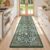 Yamaziot Boho Anti Fatigue Kitchen Rug 24″x 71″ Green, Non-Slip Kitchen Mat