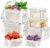 TBMax Fruit Storage Containers for Fridge Organizers and Storage, 10 Pieces Large Produce Saver with Airtight Lid & Colander for Berry Lettuce Salad Vegetable Storage, Refrigerator Organizers
