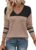 Zeagoo Womens Sweaters Long Sleeve V Neck Off Shoulder Crochet Pullover Top