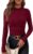 PRETTYGARDEN Women Mock Neck Tshirt