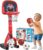 Toddler Basketball Hoop, Easy Score Baby Kids Basketball Hoop & Soccer Goal for Indoor Outdoor Play, Adjustable Height 2–4.4 ft, Birthday Gifts Spiderman Toys for Toddlers Ages 3+