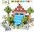 Veecafiodi Magnetic Blocks 108PCS, Dinosaur Magnetic Building Blocks with 6 Dinosaur Figures, Magnetic Blocks for Kids Ages 3-5, 4-8, STEM Construction Toy