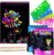 JUNQIU Scratch Paper Art for Kids, 2 Pack Bulk Rainbow Scratch Paper Crafts Toys for 3 4 5 6 7 8 9 10 Years Old Girls Kids Birthday Gifts