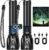 TrixHub Rechargeable LED Flashlights High Lumens 2Pack, Super Bright Zoomable Handheld Flash Light with LCD Digital Display, Powerful Emergency Linternas, Waterproof, Long Lasting, for Hiking Camping