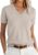 ANRABESS 100% Wool Short Sleeve Sweater