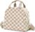 Lunch Box for Women Adult Insulated Lunch Bag Lightweight Reusable Leakproof Cooler Corduroy Lunch Tote Bags with Adjustable Shoulder Strap for Office Travel Picnic. (Khaki and White Checkered Plaid)