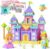 65 PCS Magnetic Blocks Set, 1″ Magnet Building Blocks with Toy Eyes and Storage Bag for Kids Gifts, STEM Educational Preschool Sensory Toys for Toddlers Boys Girls Ages 3 4 5 6 7 8 + (Macaron Color)