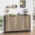 Garvee 55″ Sideboard Buffet Cabinet with Storage, Storage Cabinet with Sliding Door & Adjustable Shelf, Modern Accent Coffee Bar Cabinet Console Table for Kitchen, Entryway