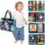Montessori Busy Board & Busy Book for Toddlers with 20+ Learning Activities, Sensory Activity Toy for Fine Motor Skills, Montessori Learning Toy, Quiet Travel Toy for Airplane & Car, Birthday Gift