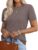 SLOWCOLIN Women Short Sleeve Sweater