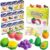 Both idea Air Dry Clay Kit with 12 Fruit Projects – Modeling Clay with Sculpting Tools, Step-by-Step Guide, DIY Arts and Crafts Set for Boys and Girls, Classroom Birthday Party Act