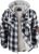 WENTTUO Mens Flannel Plaid Jacket
