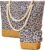 WOOMADA 2Pcs Woven Base Beach Tote Bag Set