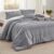 BEDSURE 4 Pieces Pinch Pleat Bed Set