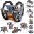 Dioju 13-in-1 Solar Robot Toys for Ages 8 9 10 11 12 Year Old Boys Girls, STEM Science Kits for Kids Age 8-12, Building Experiments Robotics Kit STEM Projects for Kid Christmas Birthday Gifts (Gray)
