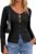 ECOWISH Women Keyhole Cutout Fitted Sweater