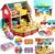 INIFEIDALA Montessori Farm Dollhouse for Toddlers 3-5, Wooden Farm Animals Playset for Storytelling, Pretend Play & Language Development