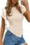 PRETTYGARDEN Womens Asymmetrical Summer Short Sleeve Tops