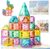 Magnetic Tiles Building Blocks for Kids Ages 3-8, Diamond Surface Travel Set with Metal Storage Box, 60PCS STEM Montessori Educational Learning Toys Gifts