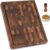 Walnut Cutting Boards for Kitchen Solid Wood End Grain 17″×13″×1″ | Large Chopping Board Double Sided with Handle, Hardwood Charcuterie Butcher Block for Meal Prep & Serving with Gift Box