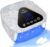 UV LED Nail Lamp with UV Gloves,Magnetic Metal Mirror Base Cordless Nail Dryer, Gel Polish Curing Light with 4 Timers,Touch Control Display,Auto Sensor for Professional Salon & Hom