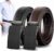 Truyis Men’s Leather Ratchet Belt 2 Pack,Adjustable Ratcheting Click Belt