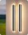 EDISHINE Upgraded 2 Pack 39.4″ LED Outdoor Wall Light, Dimmable & 3 CCT, Linear Modern Exterior Lighting Fixtures, IP65 Waterproof, Oval Long Outside