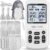 3-in-1 TENS Unit Muscle Stimulator, EMS Massage Machine with 40 Intensities for Gradual Shoulder, Sciatica, Back Pain Relief, Muscle Recovery, 28 Modes Portable Dual Channel with 8