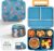 Kids Bento Lunch Box with 8oz Thermo, Ice Pack & Dividers for School | Food Container 5 Compartments,Insulated Food Jar,Keep Warm&Cold,Removable Dividers,Leak-Resistant,BPA-Free,Easy to Clean
