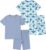 MICHLEY Bamboo Viscose Toddler Pajamas 2-8T – Soft Rayon Bamboo Viscose Sleepwear Short Sleeve PJS Set