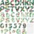 Gueevin 216 Pcs Bulletin Board Letters for Classroom 4″ Numbers Alphabet Poster Board Cutouts Letters Punctuation with Adhesive Dots for Bulletin Display School Decoration(Hawaii)