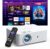 ELEPHAS Roku TV Smart Projector with Wi-Fi and Bluetooth Built-in Roku TV