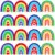 SICOHOME Boho Bulletin Board Borders,48pcs Bulletin Borders Stickers,Boho Classroom Decor,Rainbow Bulletin Board Trim Back to School Decoration,Waterproof Back to School Classroom Office Chalkboard
