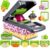 Vegetable Chopper, Onion Dicer & Mandoline Slicer with Container, Grey