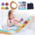 Resosese Race Car Bath Toys Set, 8-Piece Extra Long Flexible Bathtub Track Set with 4 Mini Cars, Suction Cups & Mesh Storage Bag, DIY Water Slide Toy Gift for Boys Girls Ages 3+