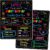 First and Last Day of School Board, Paper Back to Class Chalkboard for Kids | 10 X 12 IN Double Sided First Day of School Board, Blank Writing School Sign, Kindergarten Pre-School Memories and Milestones