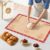 Extra Thick Silicone Baking Mat with Recipes – 26×16 inch Non Stick Pastry Mat with Measurements for Sourdough, Macarons, Bread, Pizza, Dough Rolling, Kneading, Heat Resistant to 4