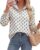 BTFBM Women Button Down Shirts