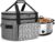 Yarwo Double Layers Slow Cooker Travel Bag with Bottom Board and Pockets | Insulated Carrier Case Compatible with Crock-Pot and Hamilton Beach 6 7 8 Quart, Multiple Carrying Strap, 2026 Upgraded, Gray