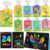 FEREDO KIDS Scratch Art Party Favors for Kids 8-12: 24 Pack Dinosaur Rainbow Scratch Art Notebook, Easter Basket Stuffers, Coloring Books Goodie Bags Stuffers, Classroom Birthday Gifts for Student