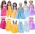 American 18 inch Doll Clothes Accessories -6Sets Different Princess Costume | Birthday Christmas Gift for Girls Age 3+